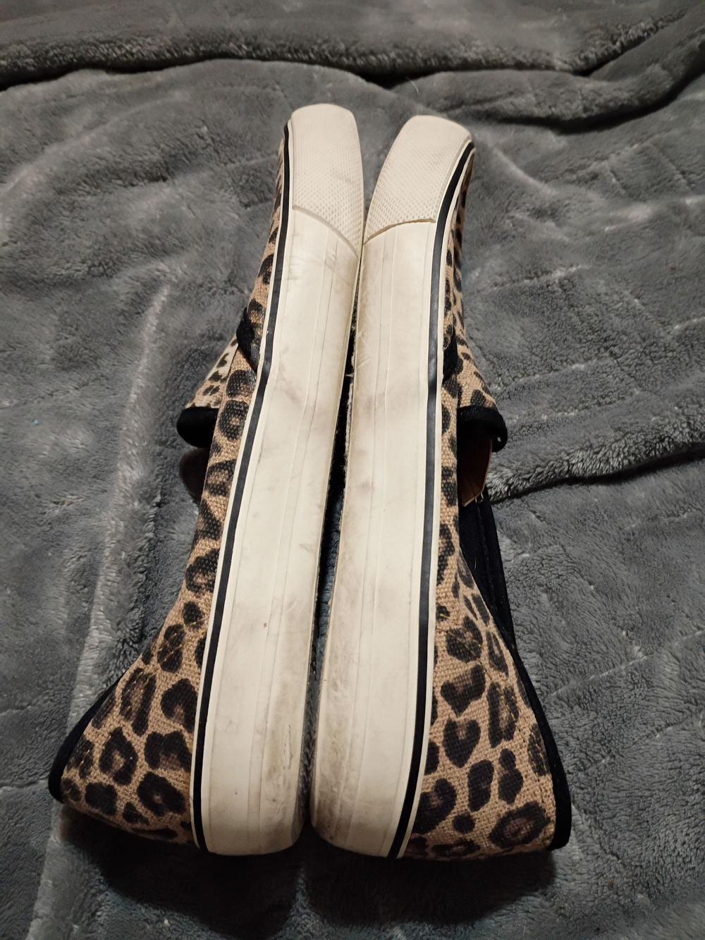 💙 3 For $12 Mossimo Supply Co. Women’s Leopard Print Slip-On Canvas Sneakers - Picture 6 of 6